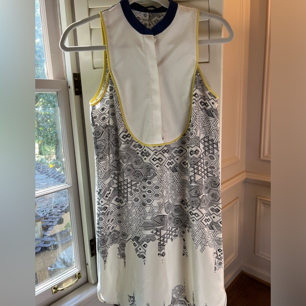 Tibi Silk Geometric Print Dress